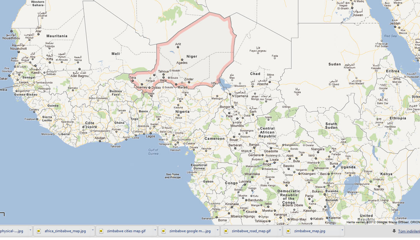 karte von niger afrika